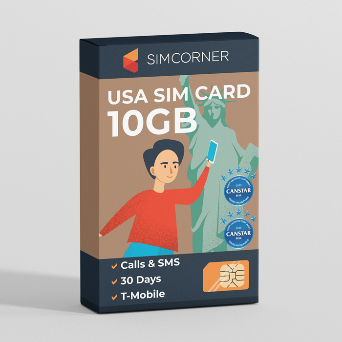 USA SIM Card 10GB T-Mobile at SimCorner Australia