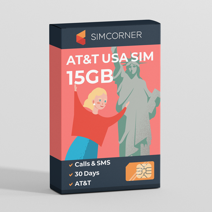 Prepaid US Sim Card 15GB (ATT) I SimCornerAustralia