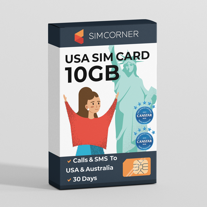 USA Travel SIM Card - 10GB Data (UltraMobile) - SimCorner