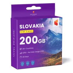 Slovakia Travel Sim Card 200GB