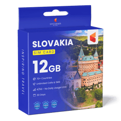 Slovakia Travel Sim Card (12GB)