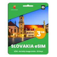 Thumbnail for Slovakia eSIM: 3GB - 30 Days - SimCorner