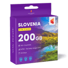 Slovenia Travel Sim Card 200GB