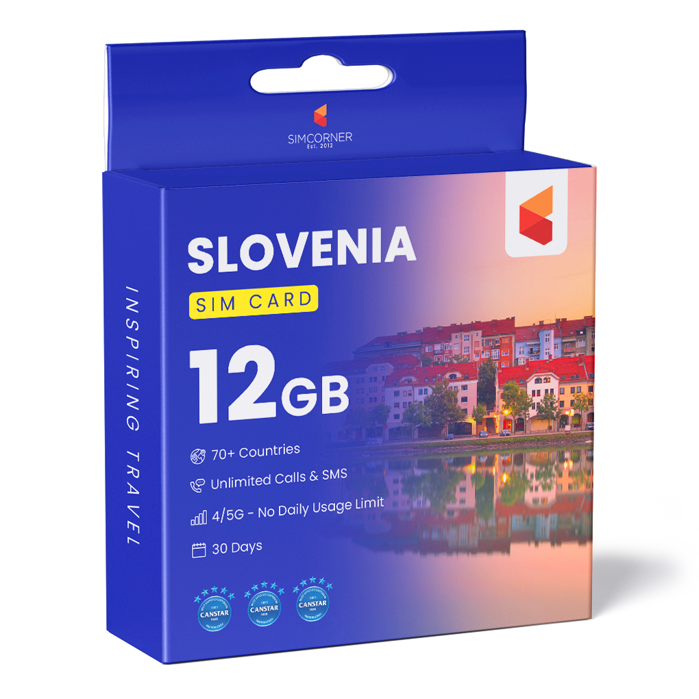 Slovenia Travel Sim Card (12GB) | SimCorner