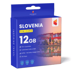 Slovenia Travel Sim Card (12GB)