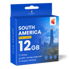 South America Sim Card(12GB)