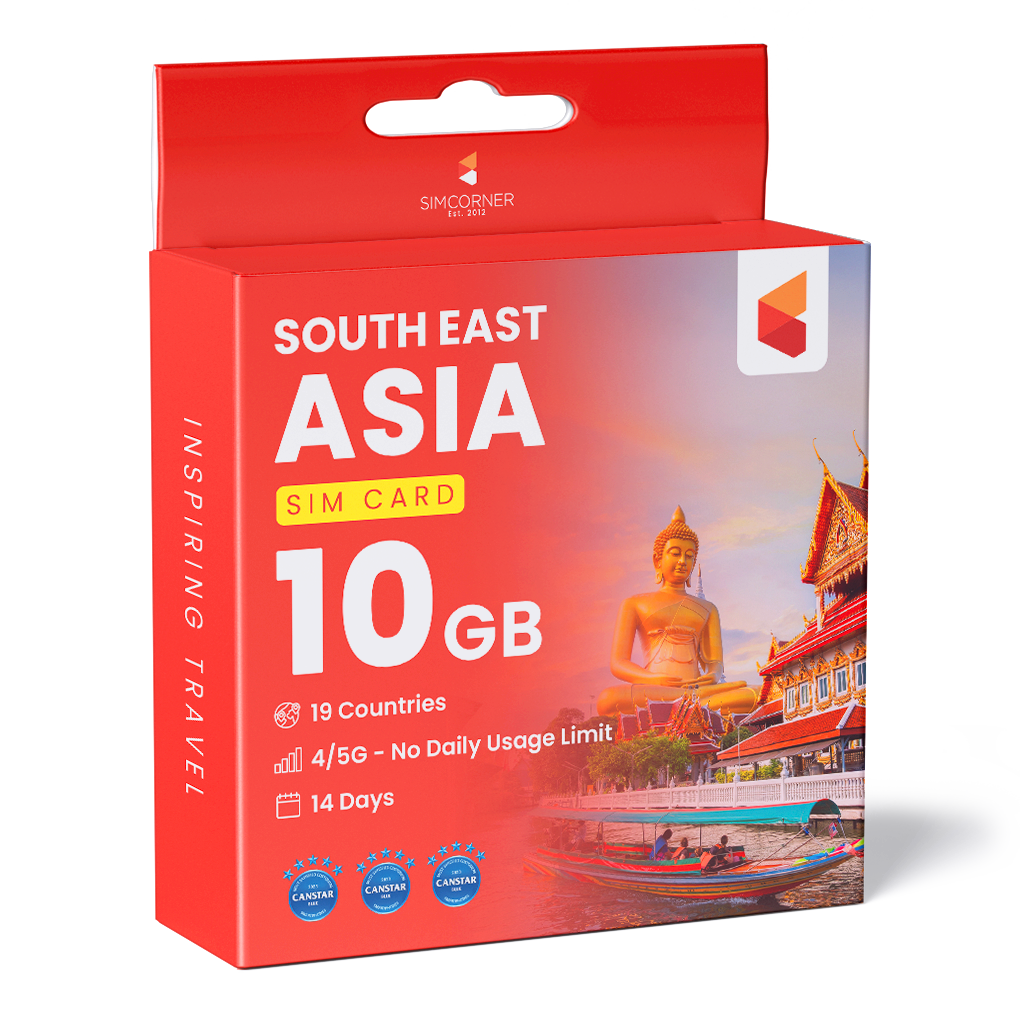 South East Asia Sim Card (10GB)
