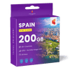 Spain Travel Sim Card 200GB