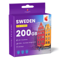Sweden Travel Sim Card 200GB