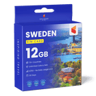 Sweden Travel Sim Card (12GB)