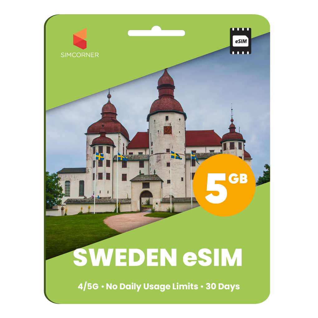 Sweden eSIM: 5GB - 30 Day
-SimCorner