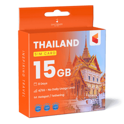 Thailand Travel Sim Card - 15GB (AIS)
