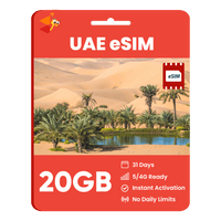 Thumbnail for [eSIM] Dubai (UAE) Data eSIM (20GB - 31 Days) - SimCorner