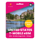 [eSIM] USA Travel SIM - Unlimited Data (T-Mobile)
