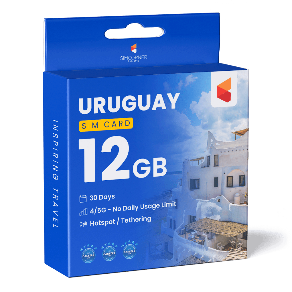 Uruguay Data SIM Card(12GB) - SimCorner