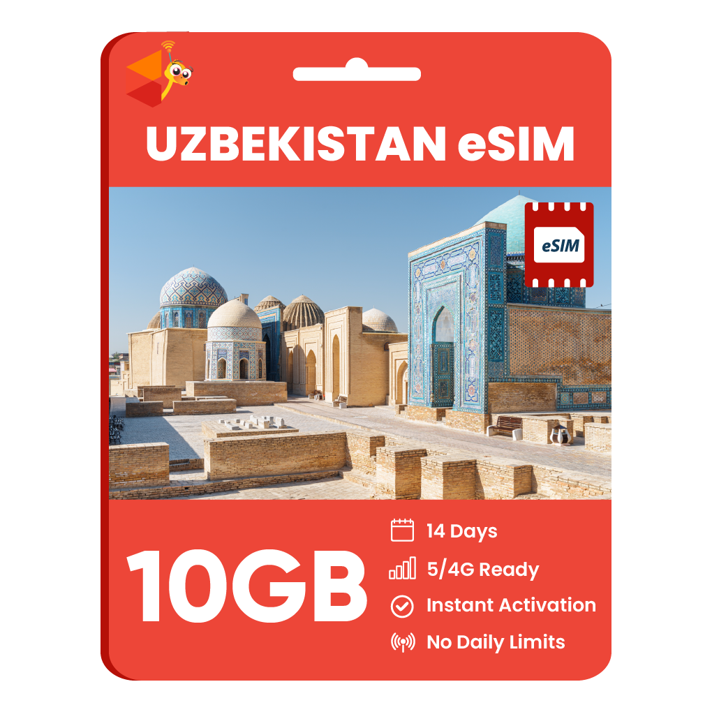 [eSIM] Uzbekistan Data eSIM (10GB - 14 Days)