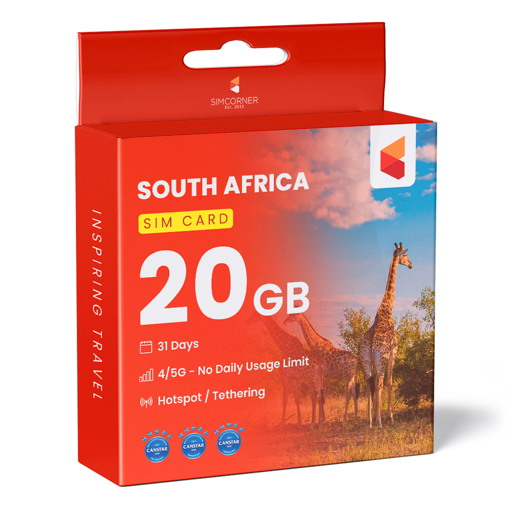 South Africa Data SIM Card (31 Day - 20GB)