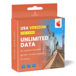 Verizon Unlimited SIM Card (USA , Canada, Mexico)