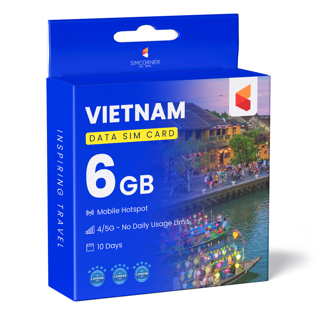 Vietnam Data SIM Card (10 day - 6GB)