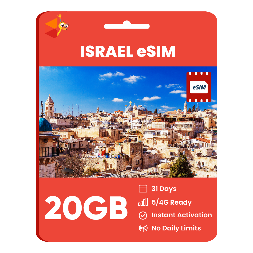 [eSIM] Israel Data eSIM (20GB - 31 Days)