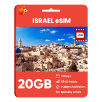 Thumbnail for [eSIM] Israel Data eSIM (20GB - 31 Days) - SimCorner