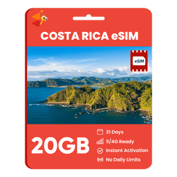 [eSIM] Costa Rica Data eSIM (20GB - 31 Days)
