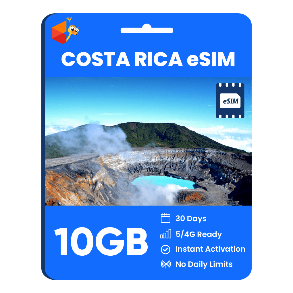 Costa Rica Data eSIM - SimCorner