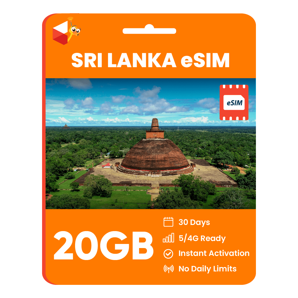 Sri Lanka Data eSIM - SimCorner