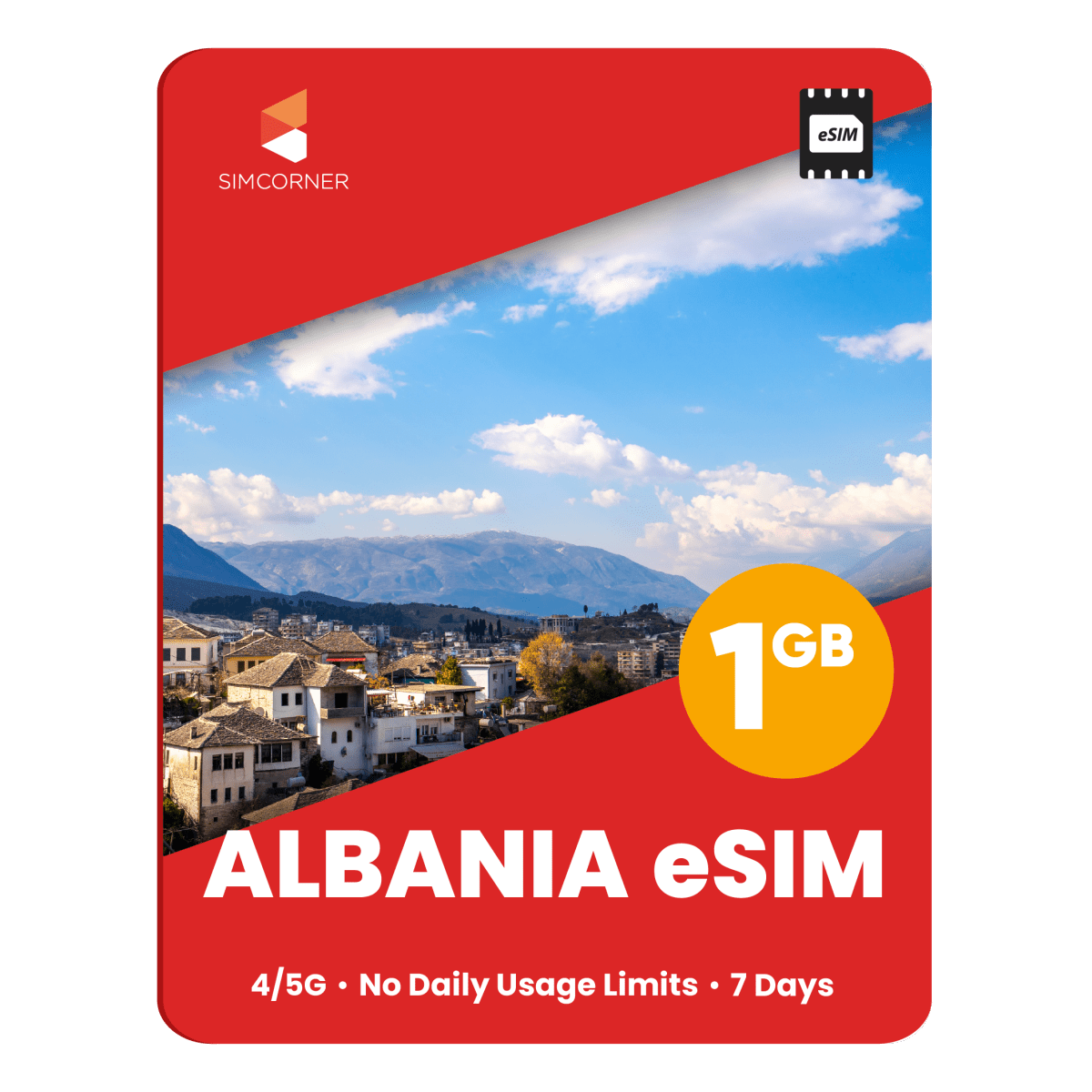 Albania Data eSIM - SimCorner