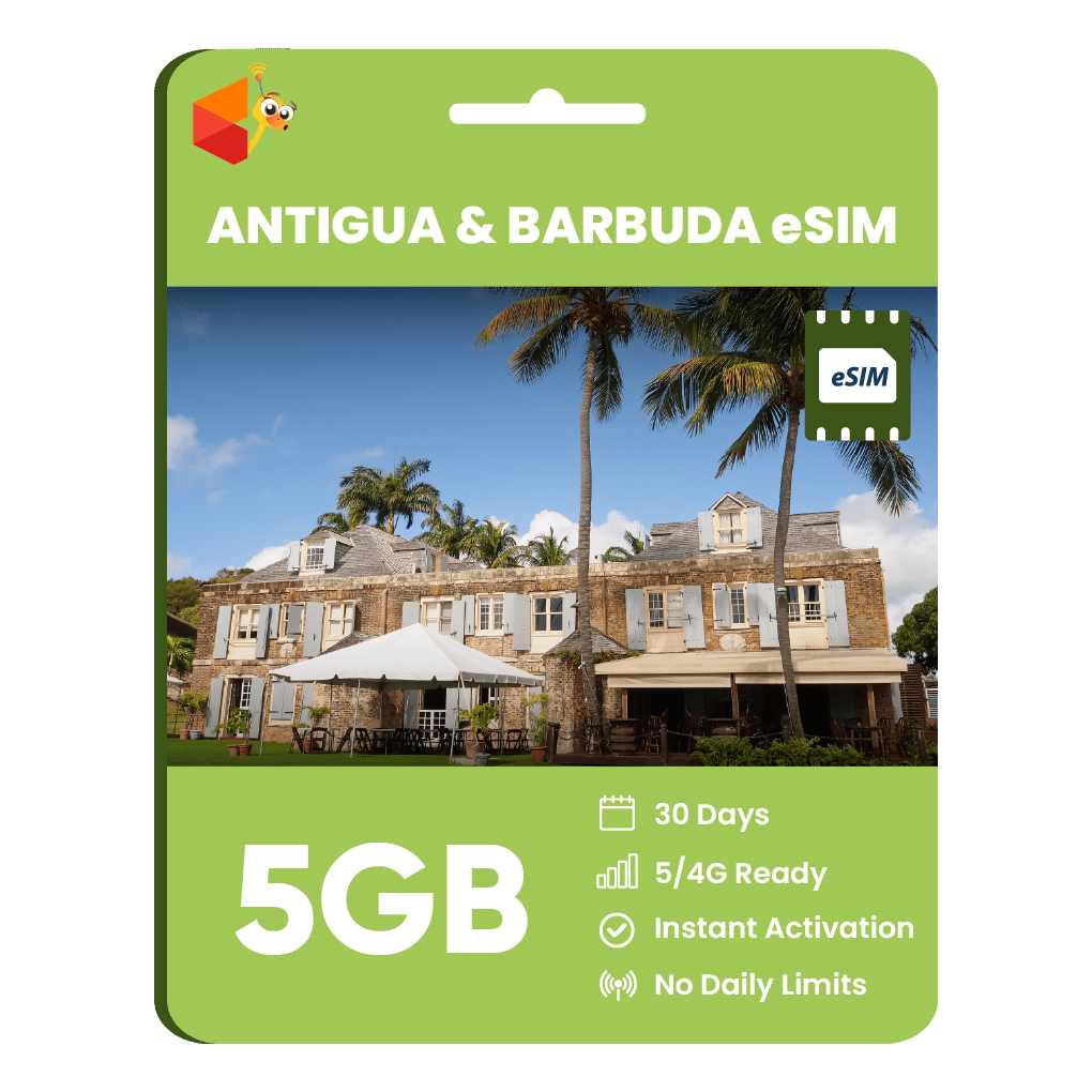 Antigua and Barbuda Data eSIM - SimCorner