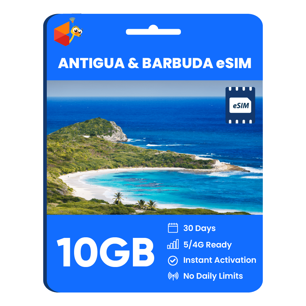 Antigua and Barbuda Data eSIM - SimCorner