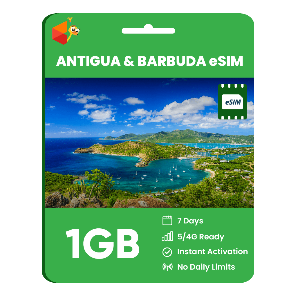 Antigua and Barbuda Data eSIM - SimCorner