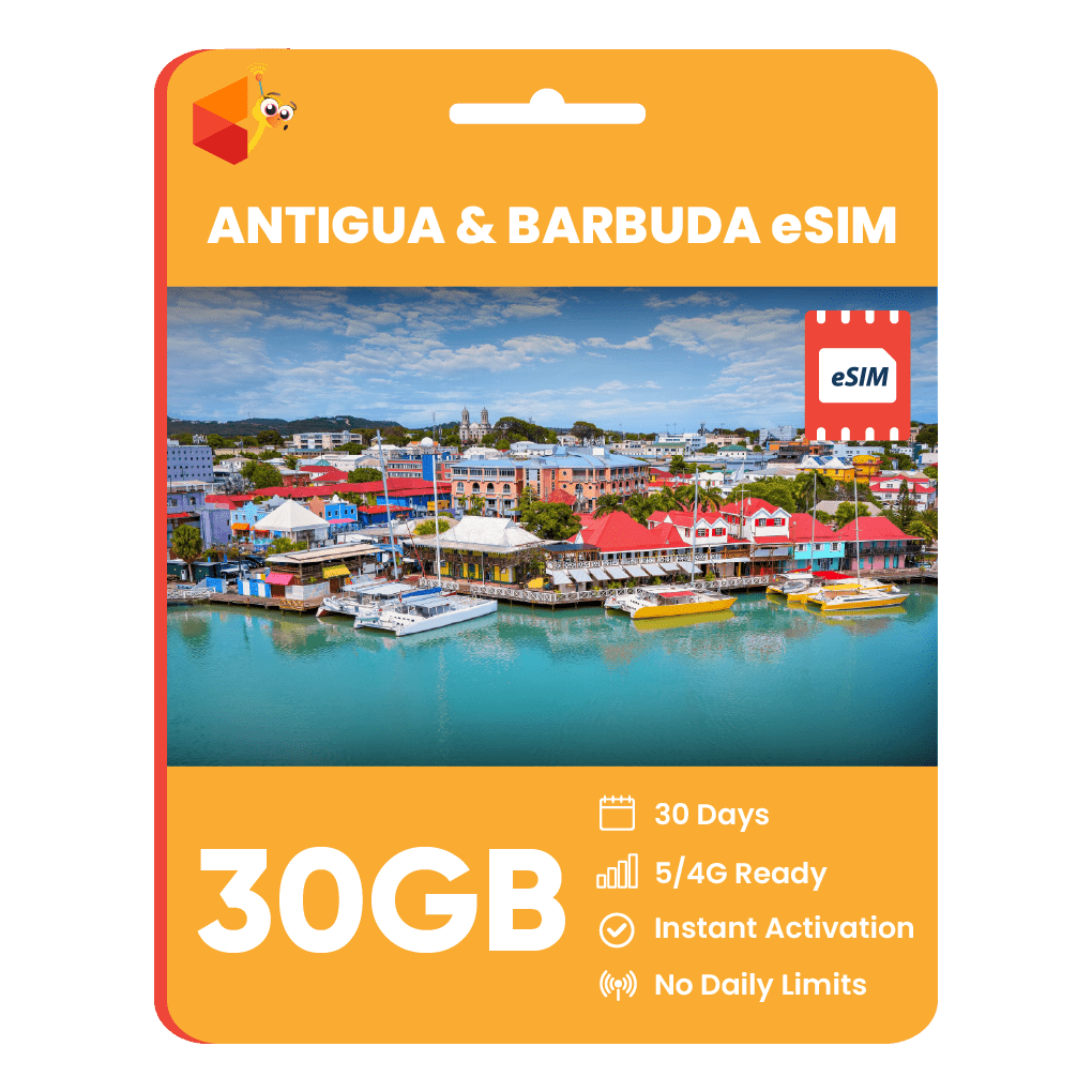 Antigua and Barbuda Data eSIM - SimCorner
