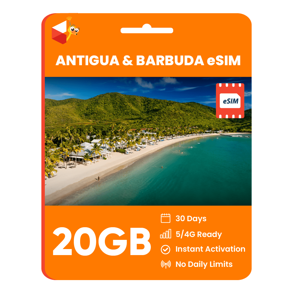 Antigua and Barbuda Data eSIM - SimCorner