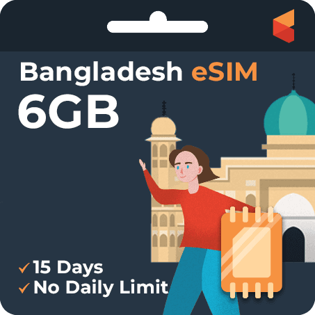[eSIM] Bangladesh Data eSIM (6GB - 15 Days)