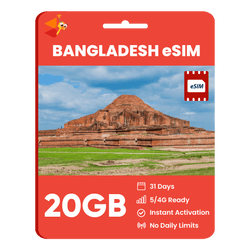 [eSIM] Bangladesh Data eSIM (20GB - 31 Days)