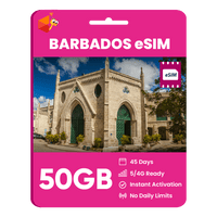 Thumbnail for Barbados Data eSIM - SimCorner
