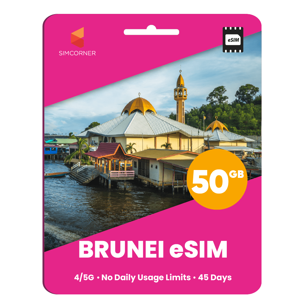 Brunei eSIM: 50GB - 45 Days