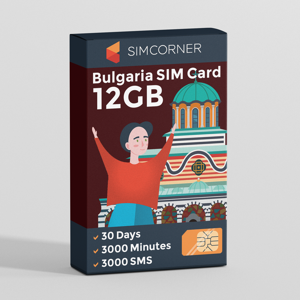 Bulgaria Travel Sim Card (12GB)