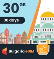 Bulgaria eSIM: 30GB - 30 Days