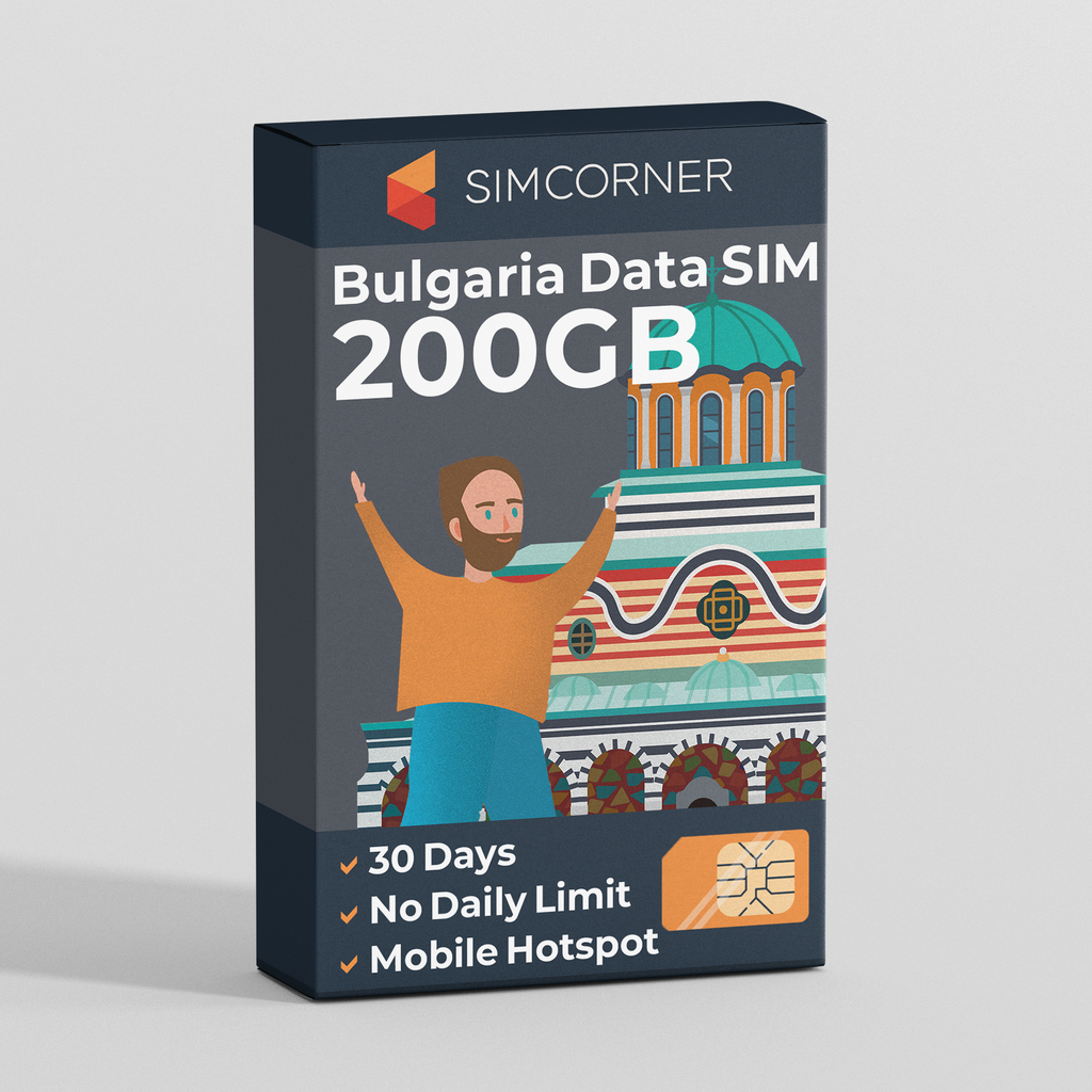 Bulgaria Travel Sim Card 200GB | SimCorner