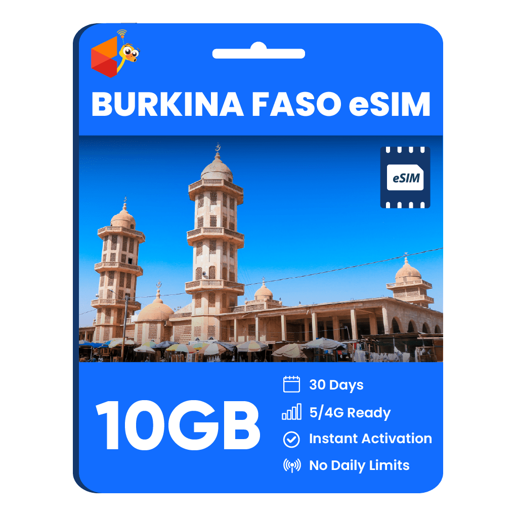 Burkina Faso Data eSIM - SimCorner