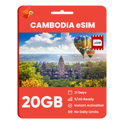 [eSIM] Cambodia Data eSIM (20GB - 31 Days)