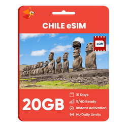 [eSIM] Chile Data eSIM (20GB - 31 Days)