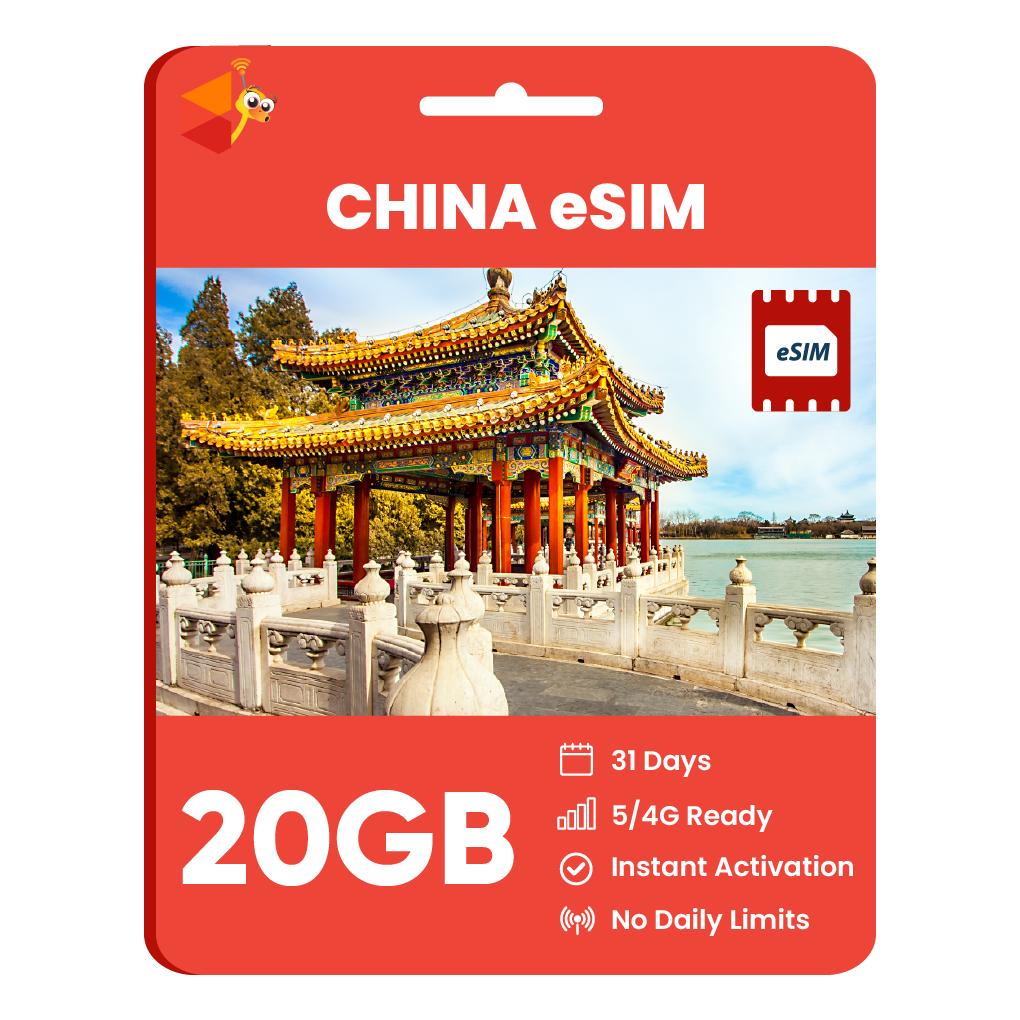 [eSIM] China Data eSIM (20GB - 31 Days) - SimCorner