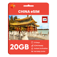 Thumbnail for [eSIM] China Data eSIM (20GB - 31 Days) - SimCorner