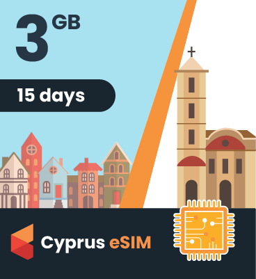 Cyprus eSIM: 3GB - 15 Days