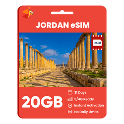 [eSIM] Jordan Data eSIM (20GB - 31 Days)