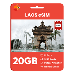 [eSIM] Laos Data eSIM (20GB - 31 Days)
