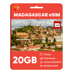 [eSIM] Madagascar Data eSIM (20GB - 31 Days)